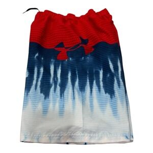 Under Armour Blue, White and Red Swim Trunks